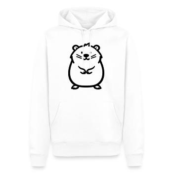 Bieber - Männer Premium Bio Hoodie - Weiß - Vorne - Nico (187cm)