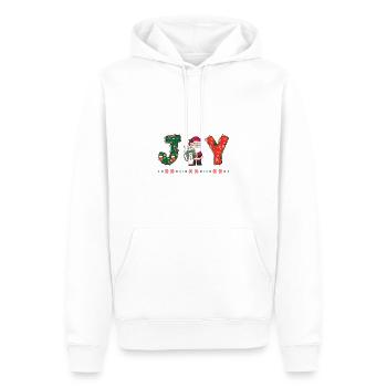 Frohe Weihnachten Weihnachtsmann Hohoho - Männer Premium Bio Hoodie - Weiß - Vorne - Nico (187cm)