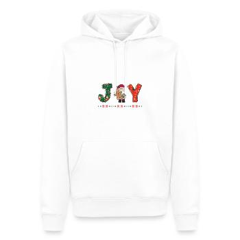Frohe Weihnachten Weihnachtsmann Hohoho - Männer Premium Bio Hoodie - Weiß - Vorne - Nico (187cm)