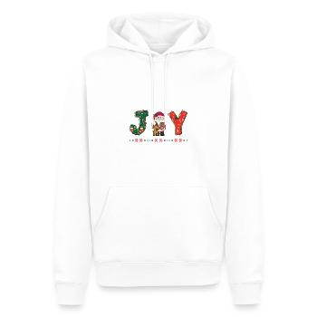 Frohe Weihnachten Weihnachtsmann Hohoho - Männer Premium Bio Hoodie - Weiß - Vorne - Nico (187cm)