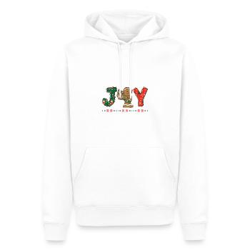 Frohe Weihnachten Weihnachtsmann Hohoho - Männer Premium Bio Hoodie - Weiß - Vorne - Nico (187cm)