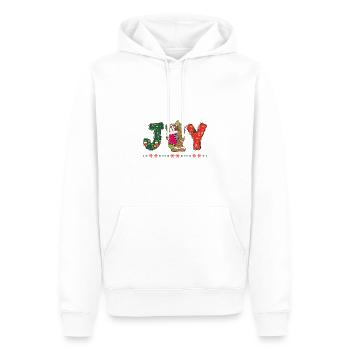 Frohe Weihnachten Weihnachtsmann Hohoho - Männer Premium Bio Hoodie - Weiß - Vorne - Nico (187cm)