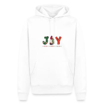 Frohe Weihnachten Weihnachtsmann Hohoho - Männer Premium Bio Hoodie - Weiß - Vorne - Nico (187cm)