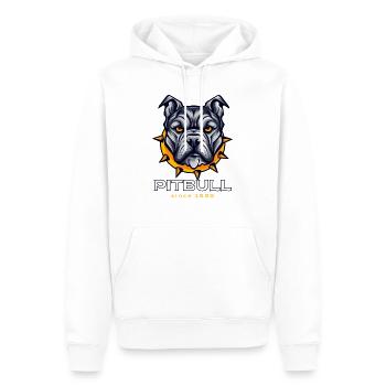 TAUREAU RAIDE - Sweat à capuche Premium bio Homme - blanc - Devant - Nico (187cm)