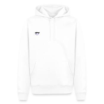 Cove DR - Men’s Premium Organic Hoodie - white - Front - Nico (187cm)