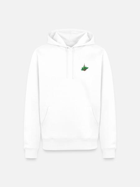 Plante d’intérieur - Sweat à capuche Premium bio Homme - blanc