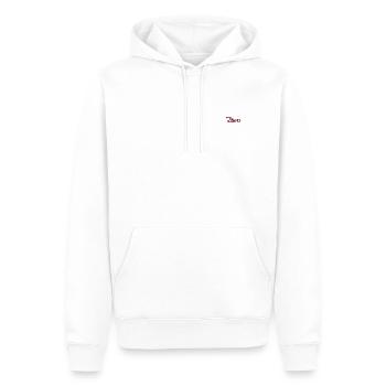 Amour - Sweat à capuche Premium bio Homme - blanc - Devant - Nico (187cm)