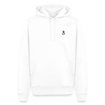 Chance - Sweat à capuche Premium bio Homme - blanc - Devant - Nico (187cm)
