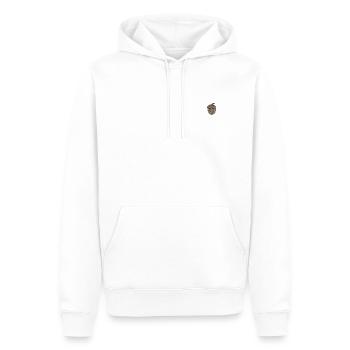 Eichel bestickt - Männer Premium Bio Hoodie - Weiß - Vorne - Nico (187cm)