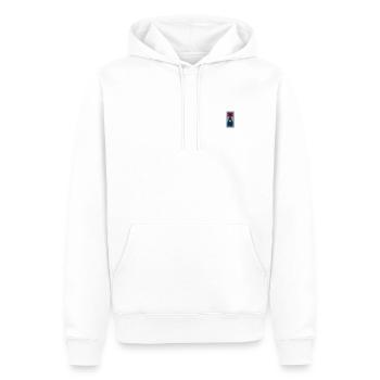 Paris - Sweat à capuche Premium bio Homme - blanc - Devant - Nico (187cm)