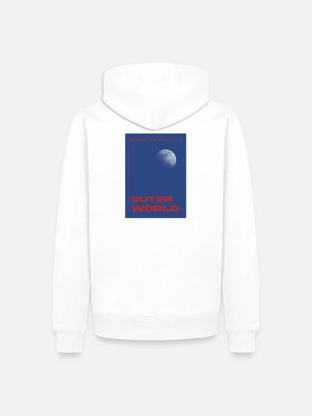 Outer World  - Männer Premium Bio Hoodie - Weiß