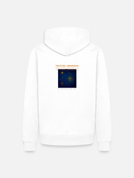 Nautical Travel Notebook - Men’s Premium Organic Hoodie - white