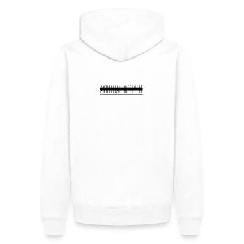 Antisozialer Introvertierter Charakter - Männer Premium Bio Hoodie - Weiß - Hinten - Nico (187cm)