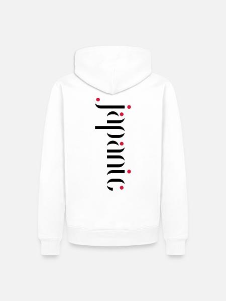 Japanic - Men’s Premium Organic Hoodie - white