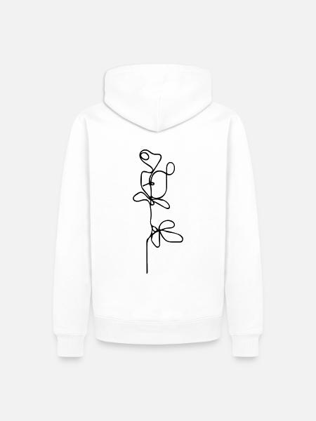 Flowerface - Men’s Premium Organic Hoodie - white