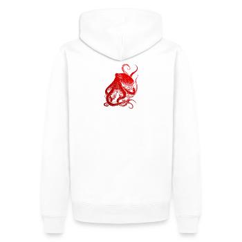 Diving Diver holiday sea Dive Diver - Sweat à capuche Premium bio Homme - blanc - Dos - Nico (187cm)