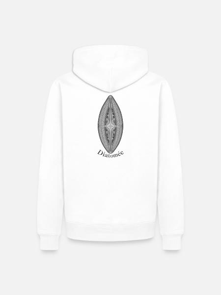Kieselgur - Männer Premium Bio Hoodie - Weiß