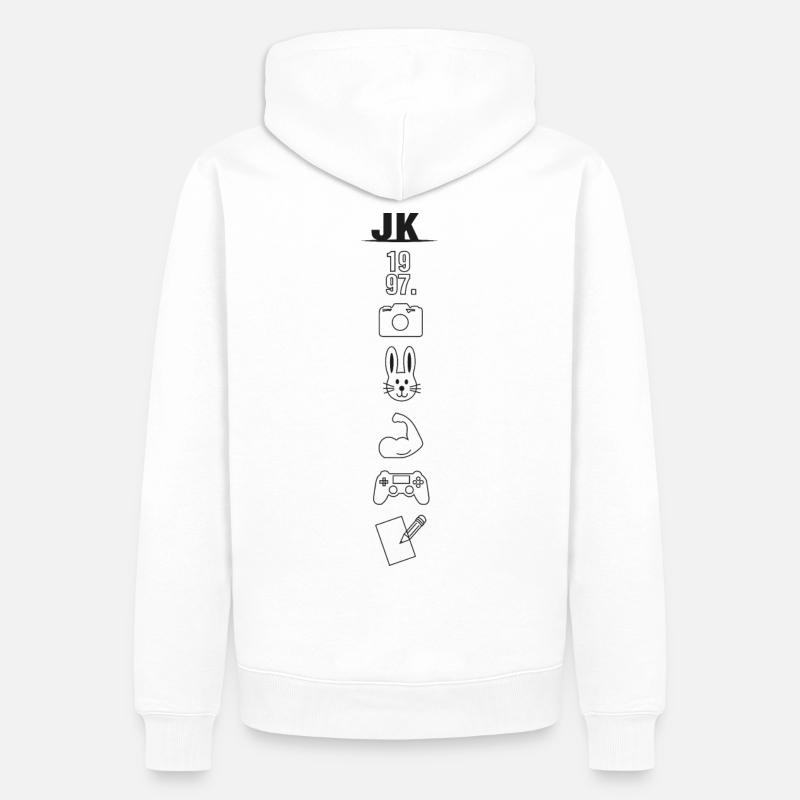 K-Pop - Männer Premium Bio Hoodie - Weiß