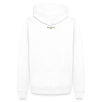 Motif chill - Sweat à capuche Premium bio Homme - blanc - Dos - Nico (187cm)