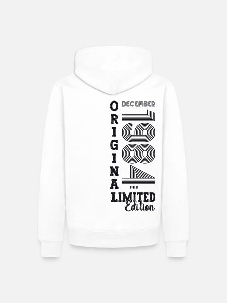 Original Dezember 1984 38. Geburtstag Geschenk - Männer Premium Bio Hoodie - Weiß