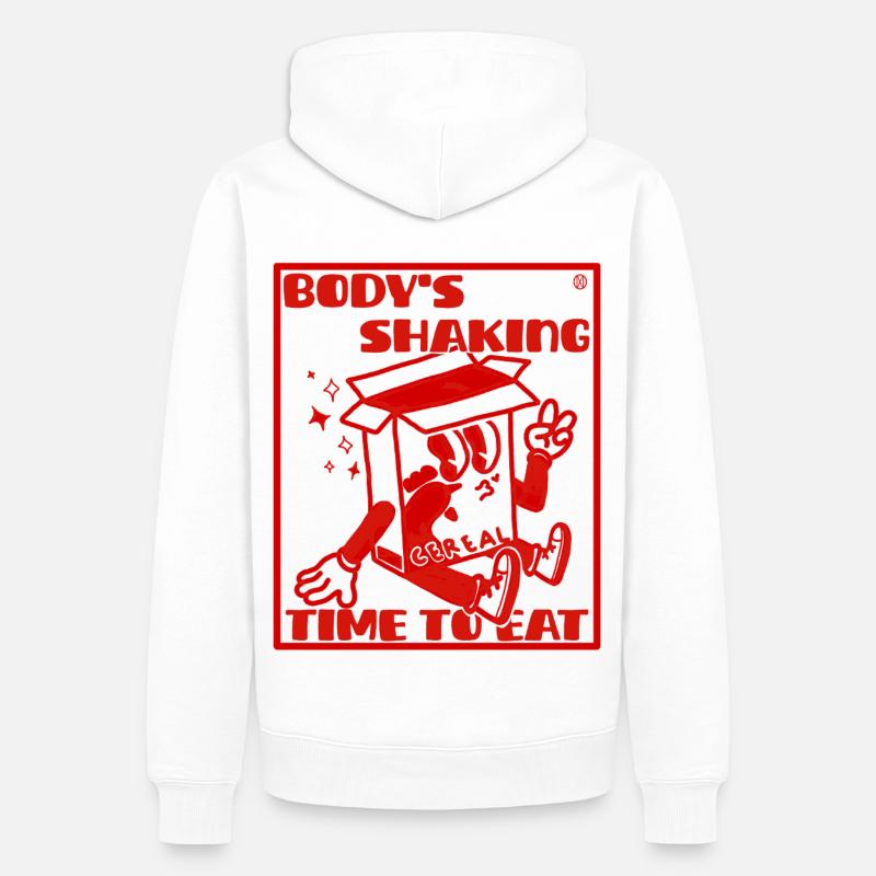 Hyperfixation ADHD problem - Sweat à capuche Premium bio Homme - blanc