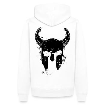 2reborn viking viking spartan warrior warrior wa - Men’s Premium Organic Hoodie - white - Back - Nico (187cm)