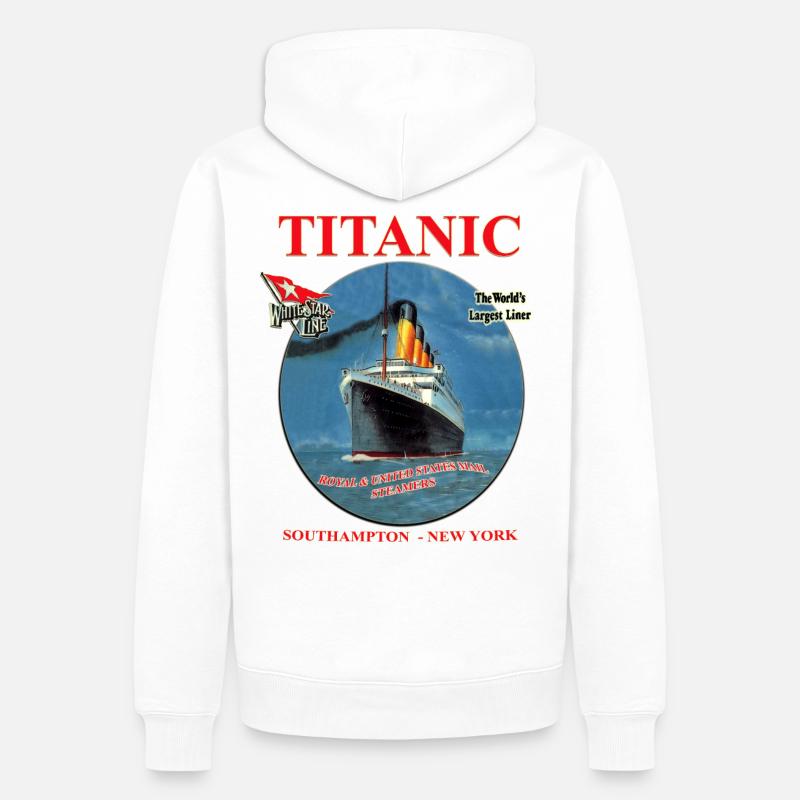 TITANIC CREATION Louis RUNEMBERG © Adagp - Sweat à capuche Premium bio Homme - blanc