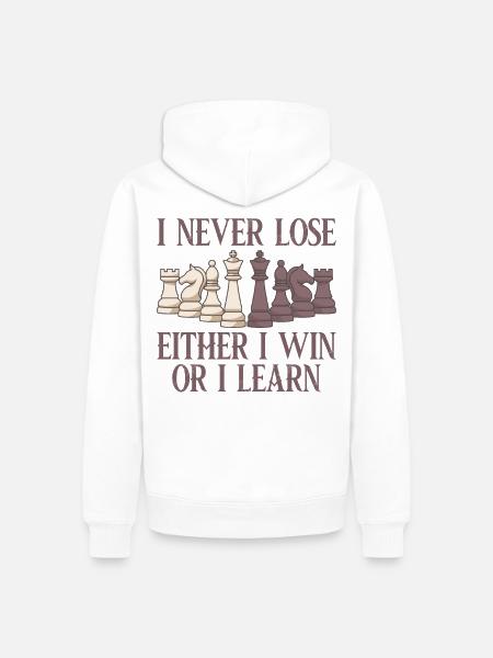 Schachspieler / Lustiges Schach Geschenk - Männer Premium Bio Hoodie - Weiß
