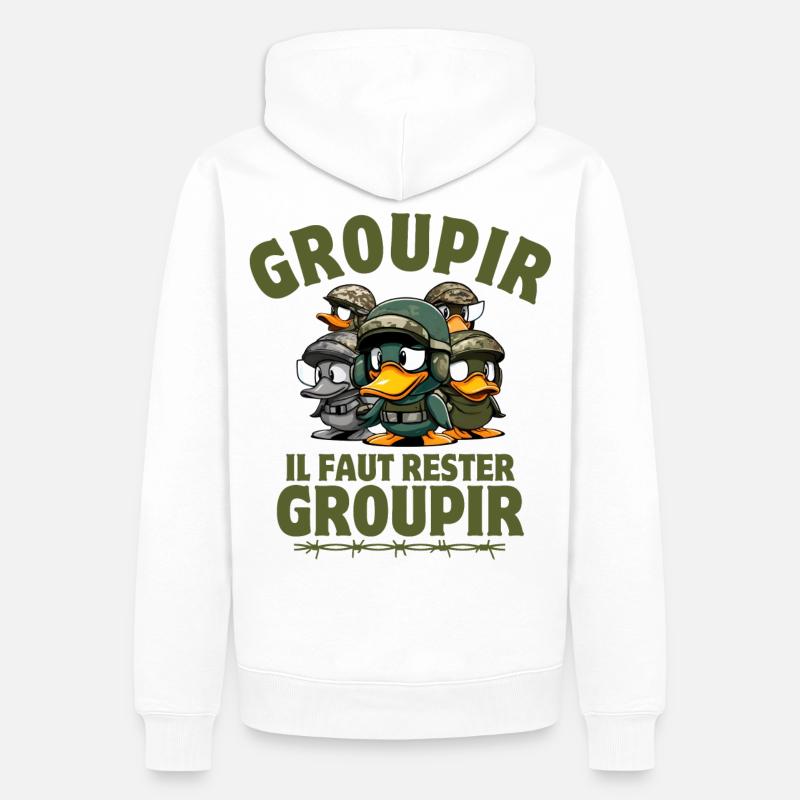 die siebte Kompanie, Tassin, Pitivier - Männer Premium Bio Hoodie - Weiß