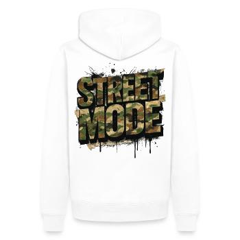 Camouflage Street Mode Urban Auto Tuning Style - Männer Premium Bio Hoodie - Weiß - Hinten - Nico (187cm)