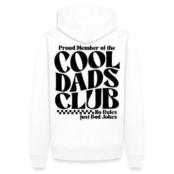 Cool Dads Club - Papa Vatertag Geschenk - Männer Premium Bio Hoodie - Weiß - Hinten - Nico (187cm)