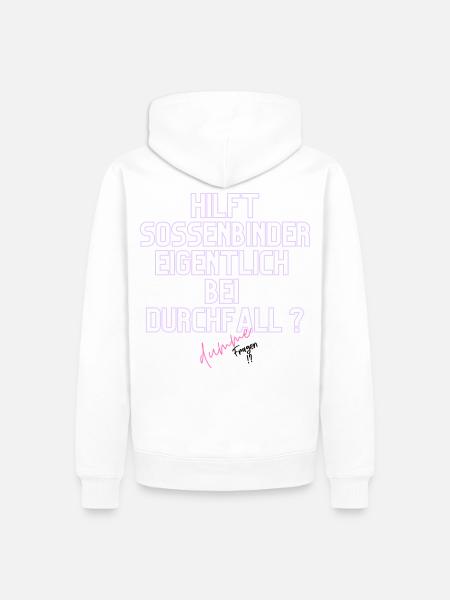 Durchfall Humor Neontext - Männer Premium Bio Hoodie - Weiß
