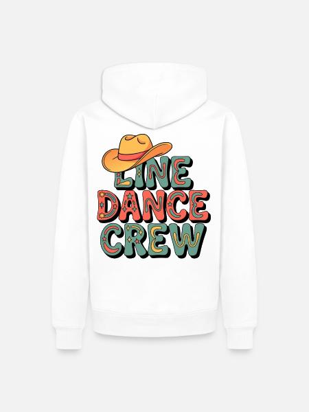 Country Dance Crew - Männer Premium Bio Hoodie - Weiß