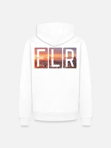 Flughafen Florenz FLR - Männer Premium Bio Hoodie - Weiß