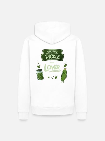 Pickle - Männer Premium Bio Hoodie - Weiß