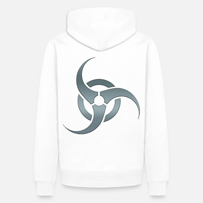 Piratage hacker hacker informatique cybersécurité - Sweat à capuche Premium bio Homme - blanc