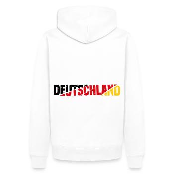 Coupe du Monde Maillot Marchandises Allemagne - Sweat à capuche Premium bio Homme - blanc - Dos - Nico (187cm)
