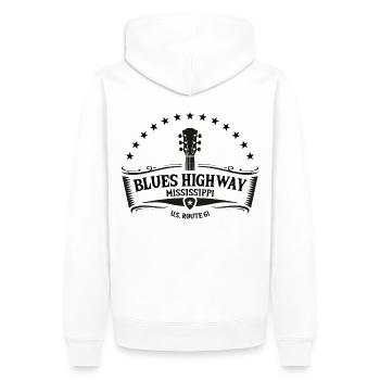 Mississippi Der Blues Highway 61 Musik Usa Gitarre - Männer Premium Bio Hoodie - Weiß - Hinten - Nico (187cm)