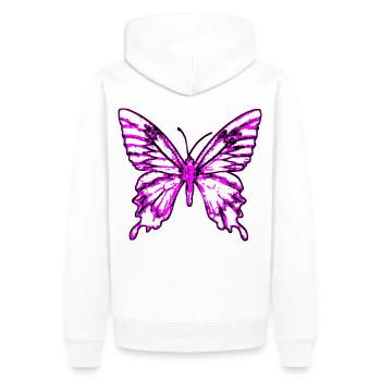 2reborn papillon papillon mouche volant mouche - Sweat à capuche Premium bio Homme - blanc - Dos - Nico (187cm)