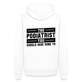 Podologe Fußpflege Pediküre Podologie Geschenke - Männer Premium Bio Hoodie - Weiß - Hinten - Nico (187cm)