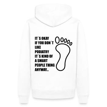 Podologe Fußpflege Pediküre Podologie Geschenke - Männer Premium Bio Hoodie - Weiß - Hinten - Nico (187cm)