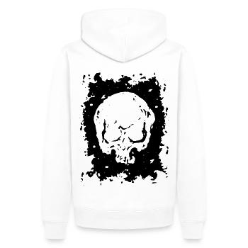 2reborn Head Totenkopf Horror Angst Tot Died - Männer Premium Bio Hoodie - Weiß - Hinten - Nico (187cm)