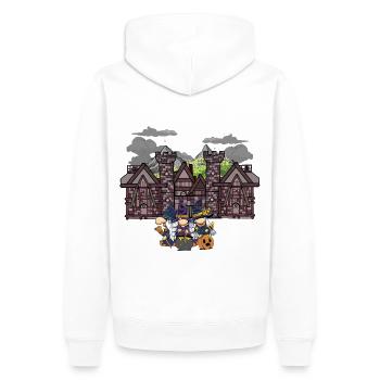 Sorcière médiévale Sorcières Halloween Sorcellerie Conte de fées - Sweat à capuche Premium bio Homme - blanc - Dos - Nico (187cm)