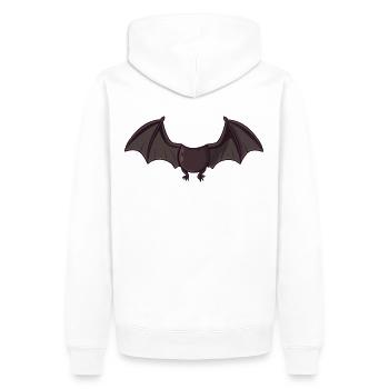 Costume d’Halloween Chauve-souris effrayante pour enfants - Sweat à capuche Premium bio Homme - blanc - Dos - Nico (187cm)