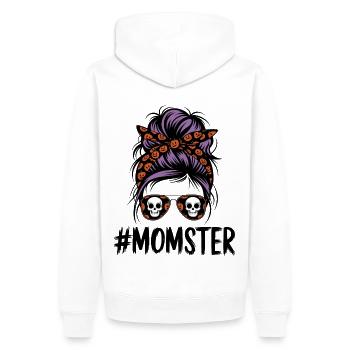 Halloween Momster Monster Mom - Men’s Premium Organic Hoodie - white - Back - Nico (187cm)