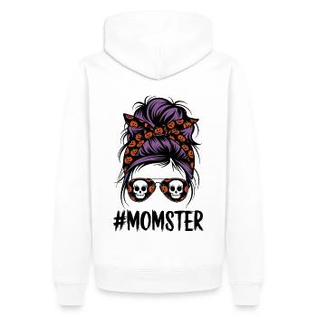 Halloween Momster Monster Mom - Men’s Premium Organic Hoodie - white - Back - Nico (187cm)