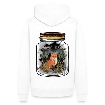Renard Renards Nature Nature Amoureux Enfants Enfant - Sweat à capuche Premium bio Homme - blanc - Dos - Nico (187cm)