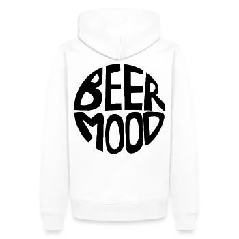 Ambiance de la bière - Sweat à capuche Premium bio Homme - blanc - Dos - Nico (187cm)