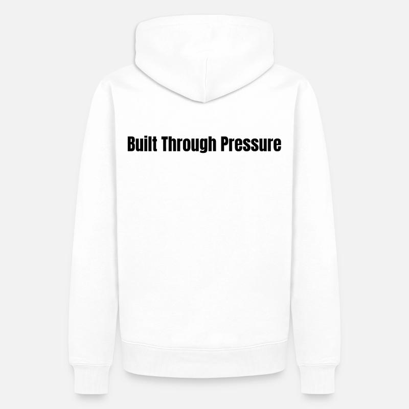 Construit par pression l LateNightGrind - Sweat à capuche Premium bio Homme - blanc