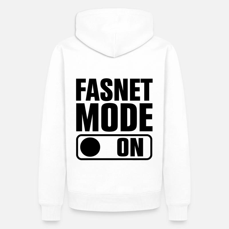 Mode Fasnet activé - Sweat à capuche Premium bio Homme - blanc